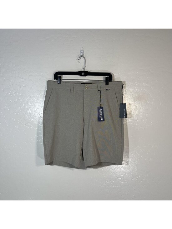 Travis Mathew Other - Travis Mathew Shorts Mens 34 Gray Check 10 Inseam Golf Chino Stretch Casual